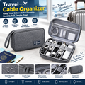 Travel Cable Organizer Bag – Portable Electronics Accessories Storage Case
